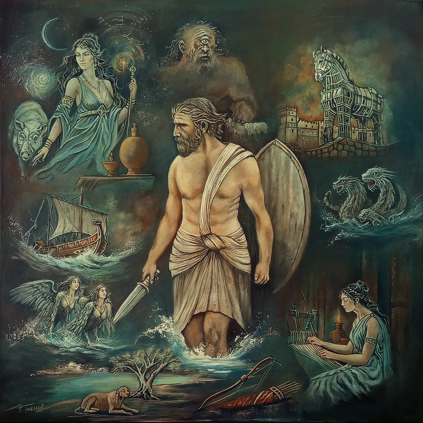 Pintura Odisseia, de Françoise Terseur